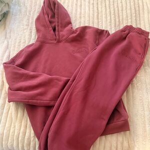 Maroon Jogger Set